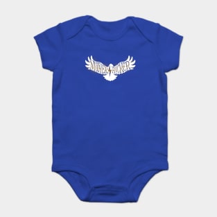 Mother Flockers White Baby Bodysuit